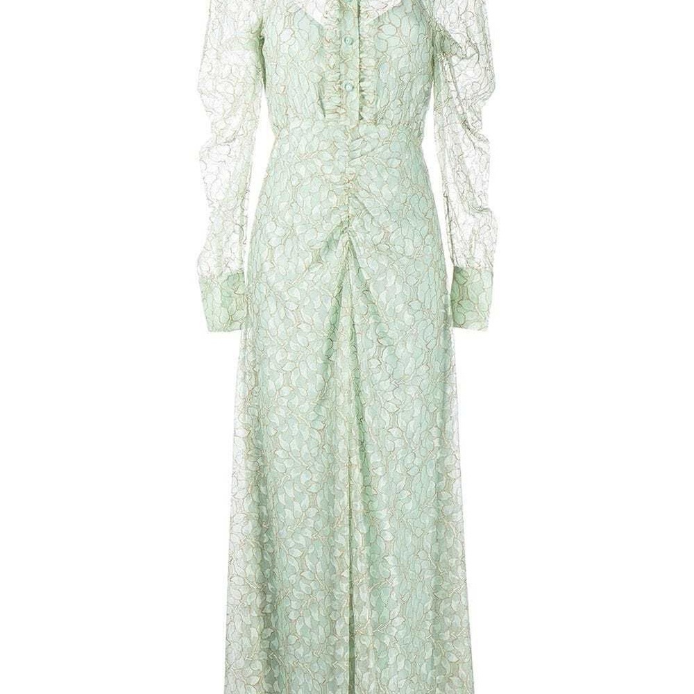 Alice McCall Mint Lace Long Sleeve Dress